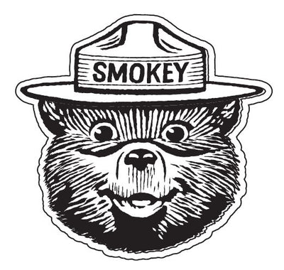 Classic Smokey Bear Sticker Packs (3.5 inches)