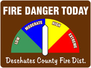 Vehicle Magnetic Fire Danger Sign