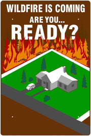 Defensible Space Fire Danger Sign