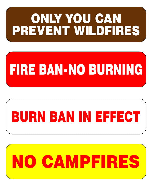 Vehicle Magnetic Fire Danger Sign