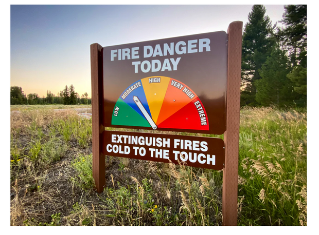 Arrow Replacement For Large Fire Danger Signs