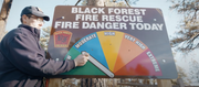 One Sided Fire Danger Sign