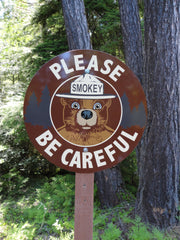 Smokey Zone Smokey Bear Message Sign