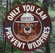 Smokey Zone Smokey Bear Message Sign