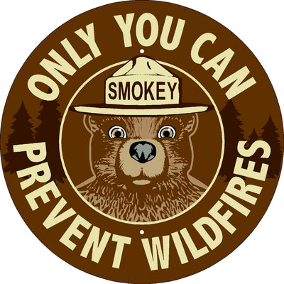 Smokey Bear Message Sign (add rider and post options)