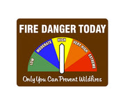 Magnetic Vehicle Fire Danger Signs