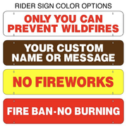 Two Sided Fire Danger Sign